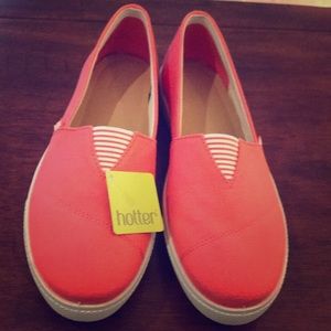 COPY - New with tags Hotter slip on coral sneakers